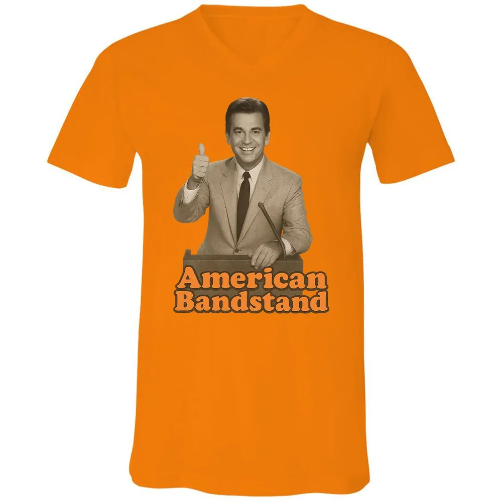Unisex V-Neck T-Shirt - U7TULV74 - Orange - 11