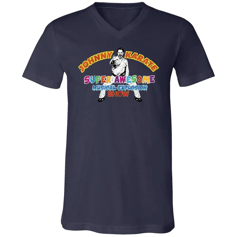 Unisex V-Neck T-Shirt - TYRMN8X3 - Navy - 2