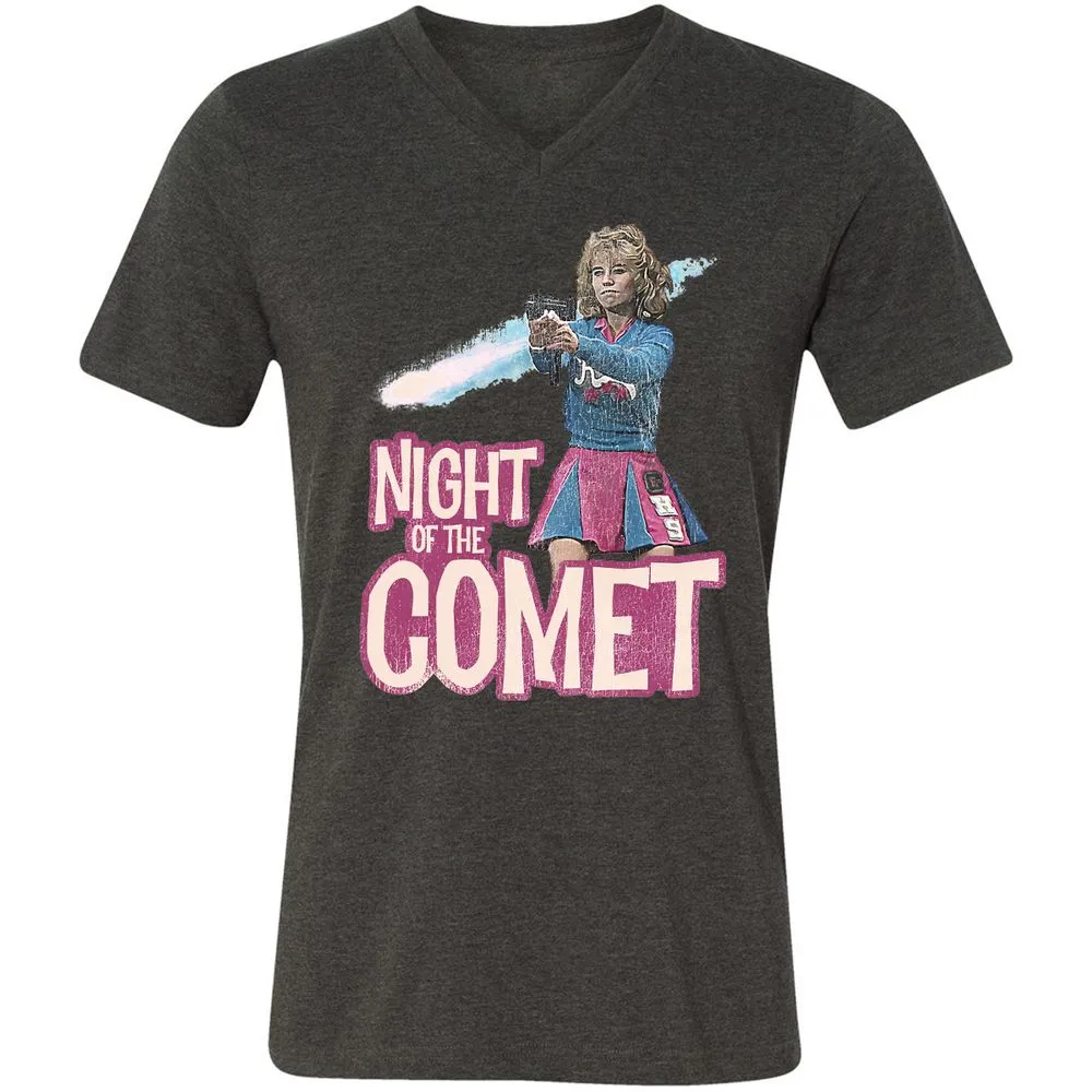 Unisex V-Neck T-Shirt - SM9626SQ - Dark Grey Heather - 8
