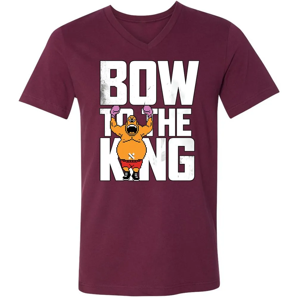 Unisex V-Neck T-Shirt - LE91M4JE - Maroon - 6