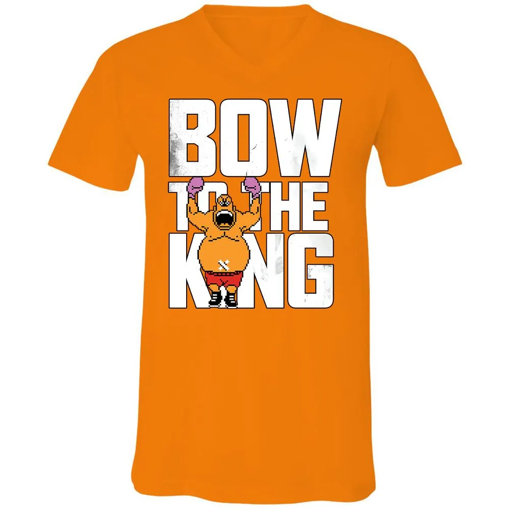 Unisex V-Neck T-Shirt - LE91M4JE - Orange - 11