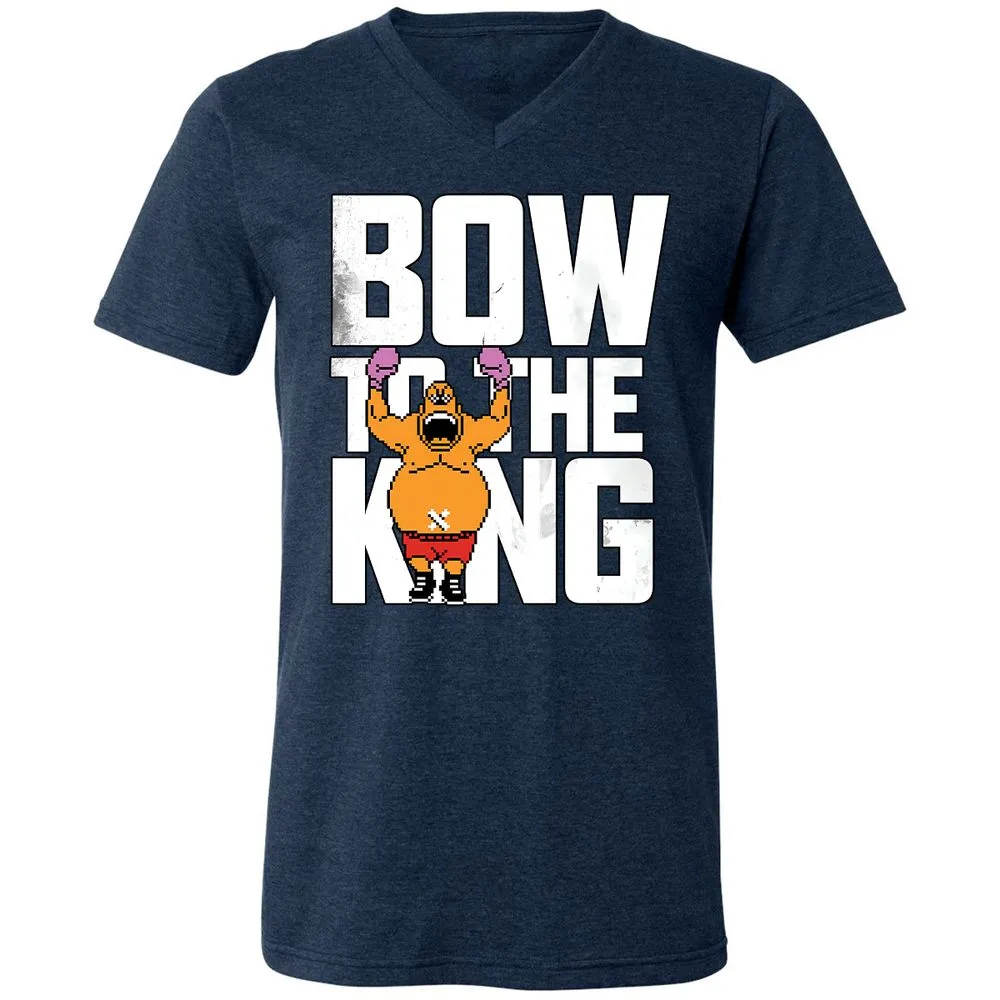 Unisex V-Neck T-Shirt - LE91M4JE - Heather Navy - 15