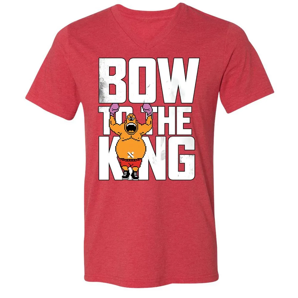 Unisex V-Neck T-Shirt - LE91M4JE - Heather Red - 16