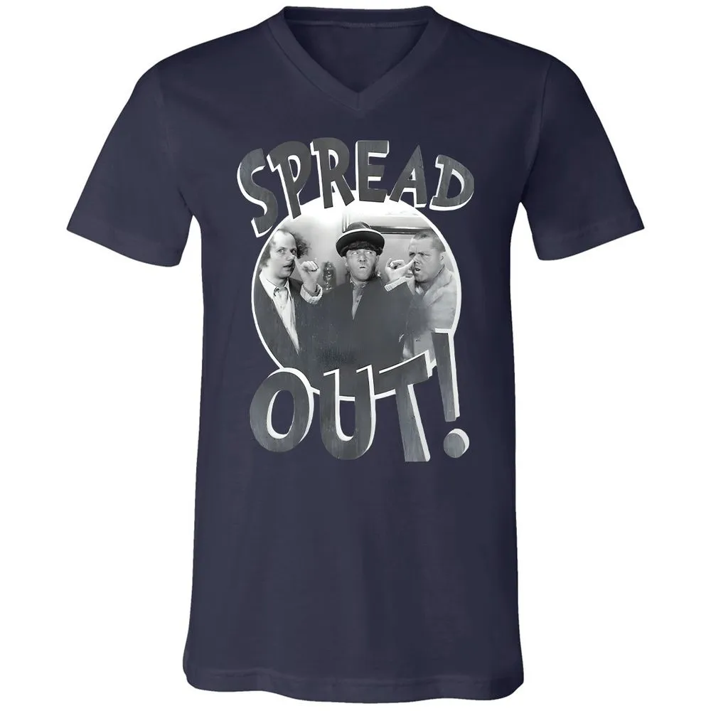 Unisex V-Neck T-Shirt - AN5QSR1Z - Navy - 2
