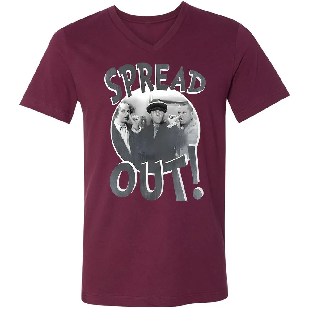Unisex V-Neck T-Shirt - AN5QSR1Z - Maroon - 6