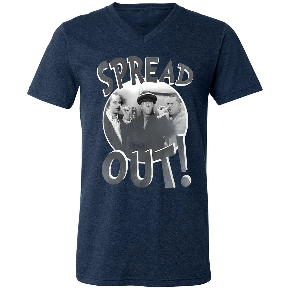 Unisex V-Neck T-Shirt - AN5QSR1Z - Heather Navy - 15