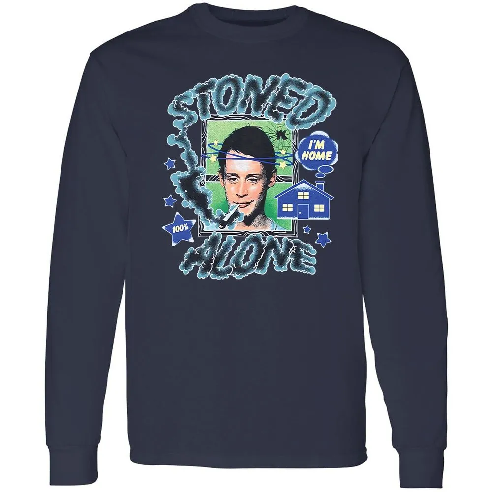 Stoned home alone - Navy - 2