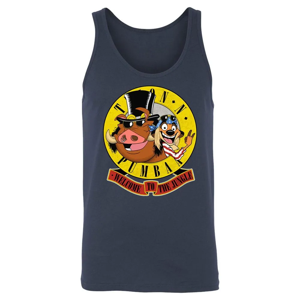 Unisex Jersey Tank - Black - Navy - 2