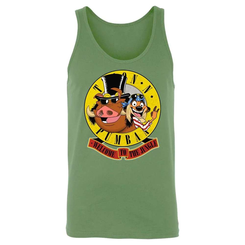 Unisex Jersey Tank - Black - Leaf - 10