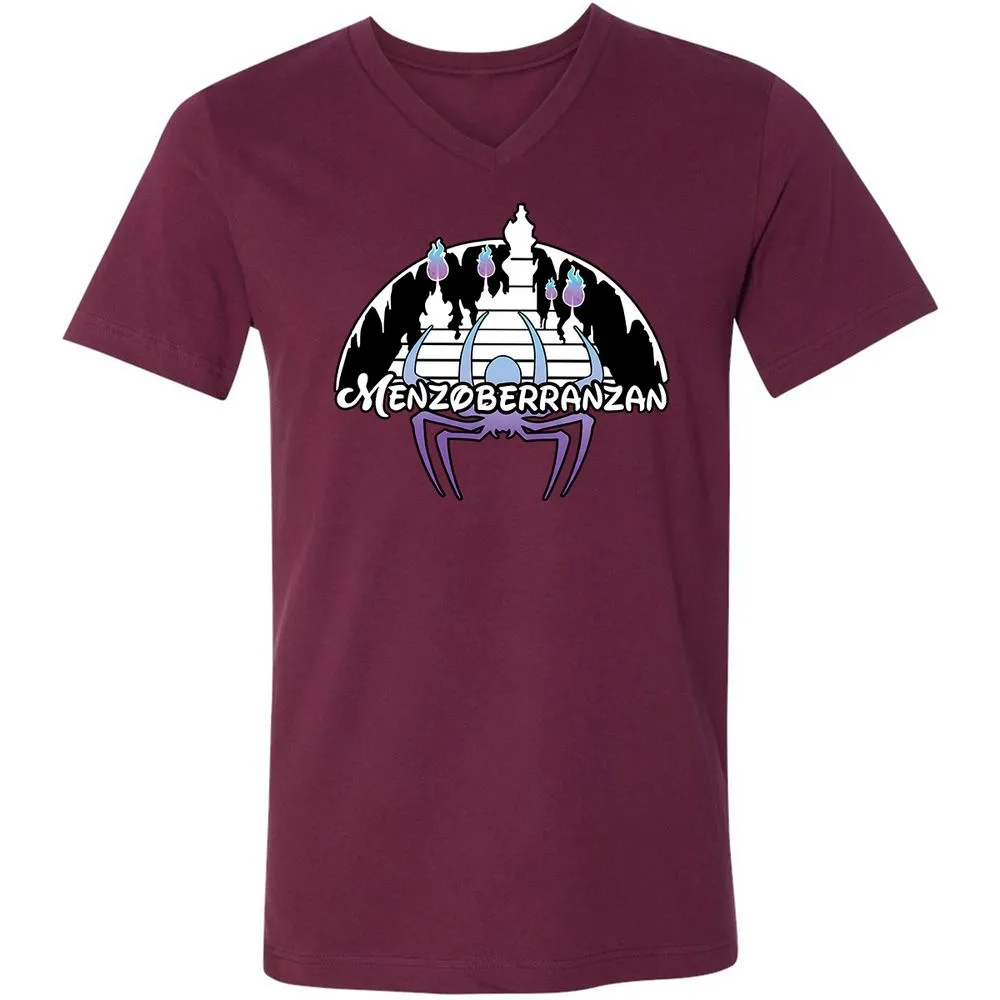 Unisex V-Neck T-Shirt - 61RZZJWE - Maroon - 6