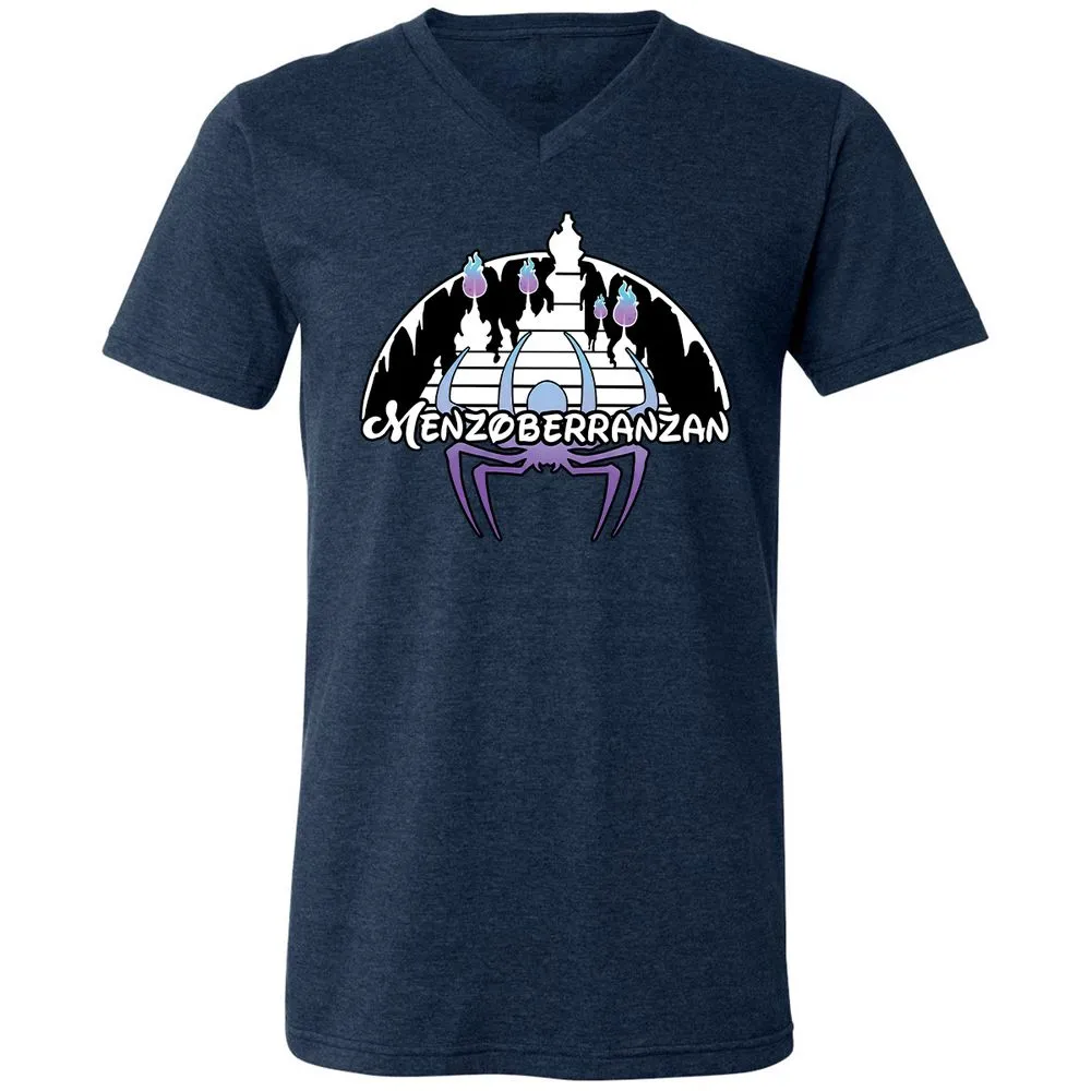 Unisex V-Neck T-Shirt - 61RZZJWE - Heather Navy - 15
