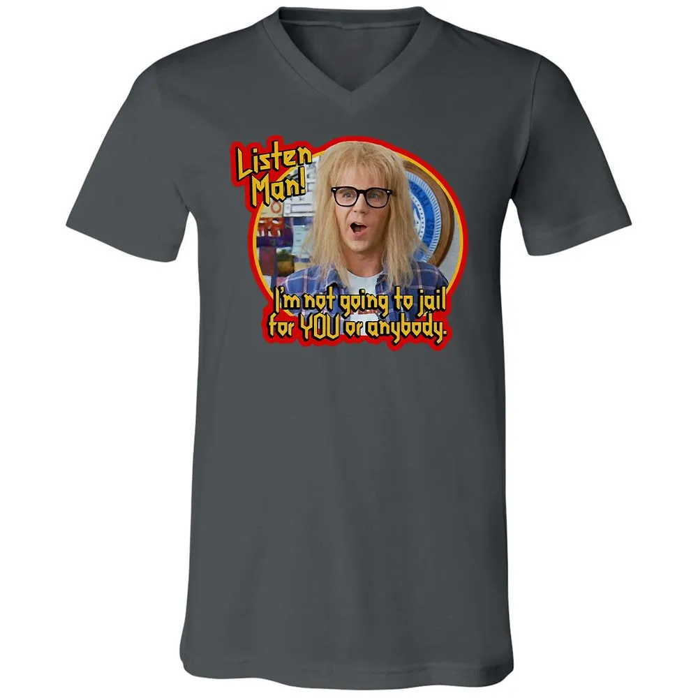 Unisex V-Neck T-Shirt - C4KL83RS - Asphalt - 12
