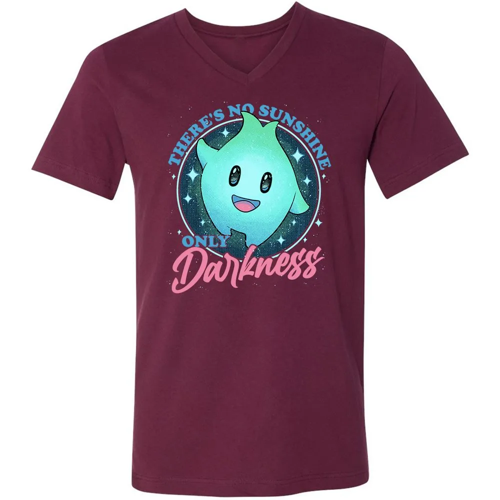 Unisex V-Neck T-Shirt - L6FCQWUF - Maroon - 6