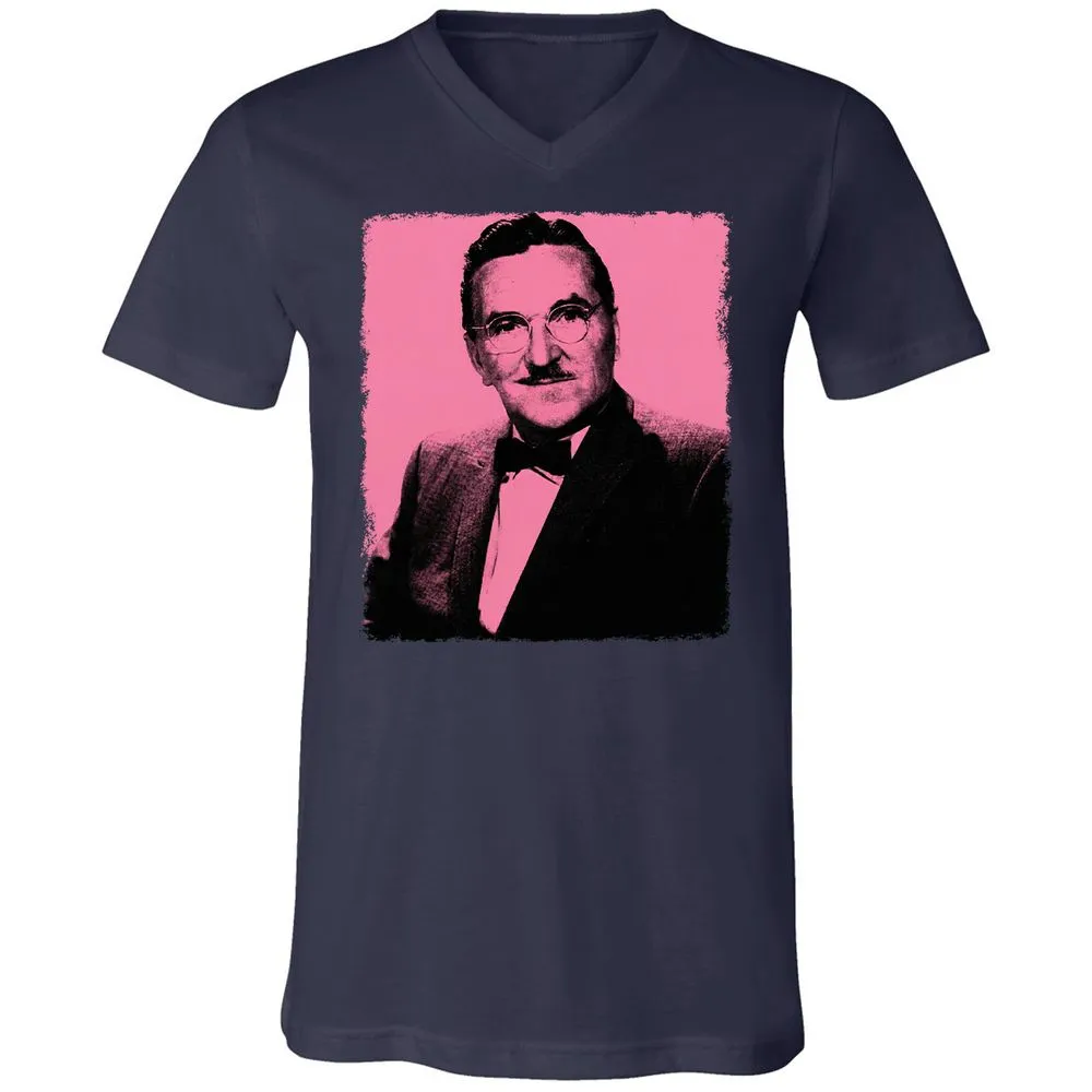 Unisex V-Neck T-Shirt - GUVVTRJ3 - Navy - 2