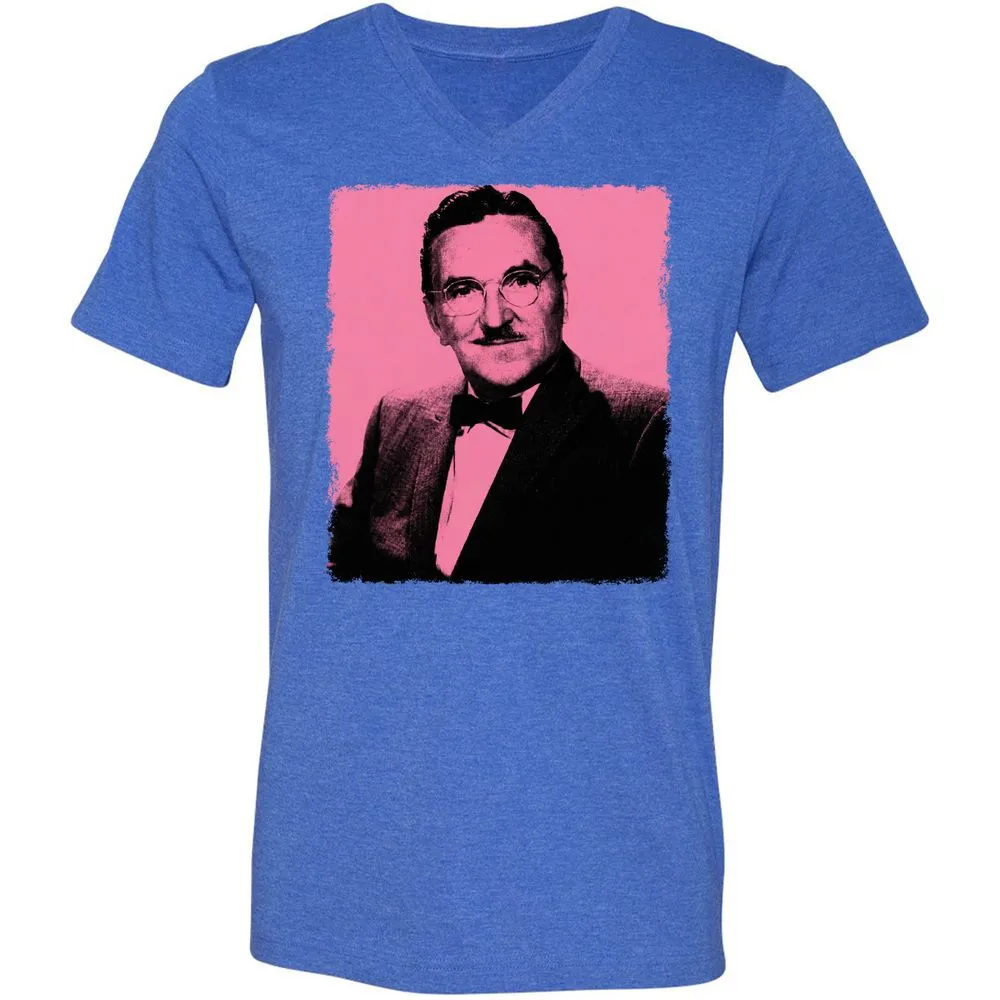 Unisex V-Neck T-Shirt - GUVVTRJ3 - Heather True Royal - 14