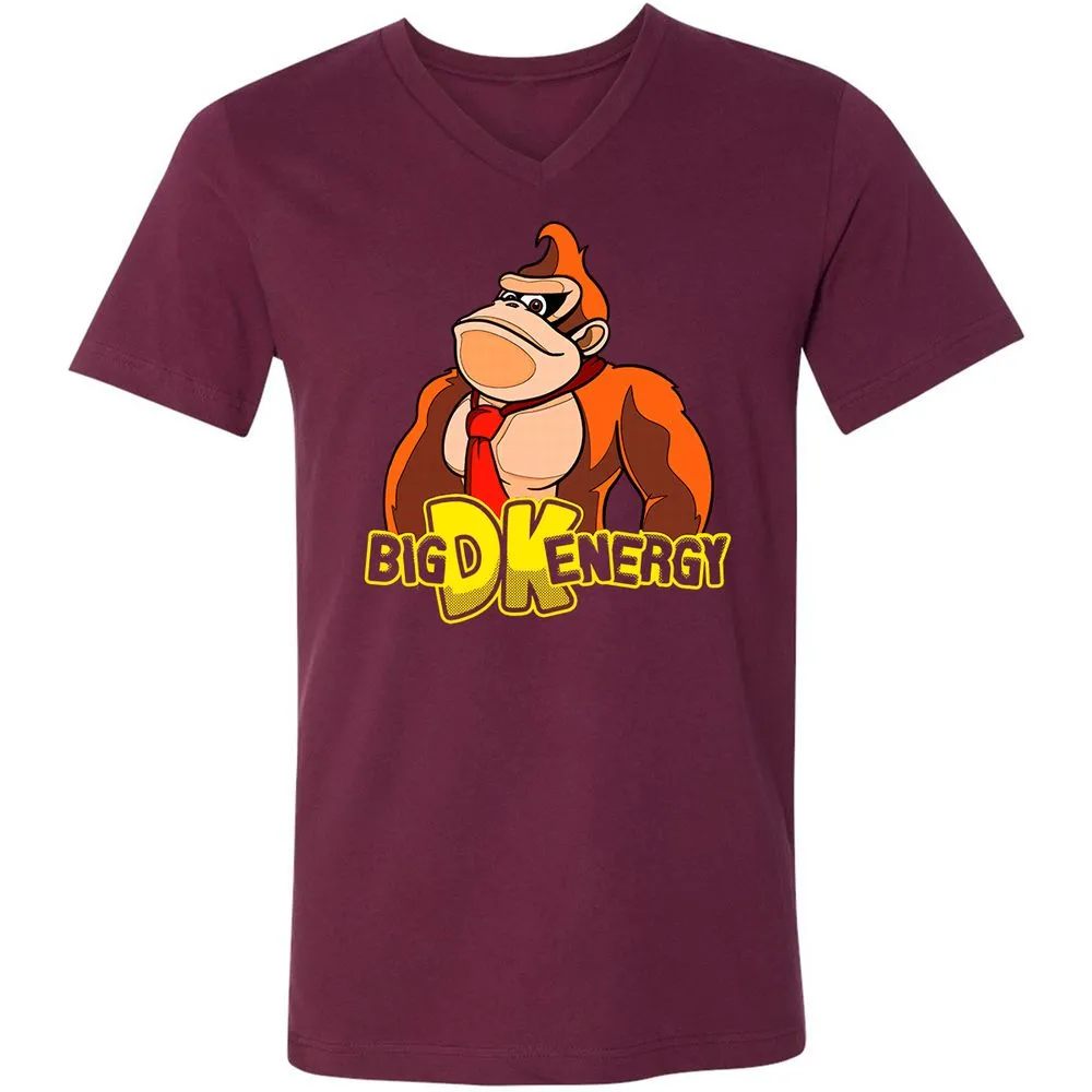 Unisex V-Neck T-Shirt - 951BG873 - Maroon - 6