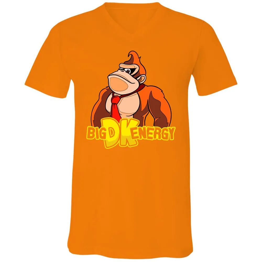 Unisex V-Neck T-Shirt - 951BG873 - Orange - 11