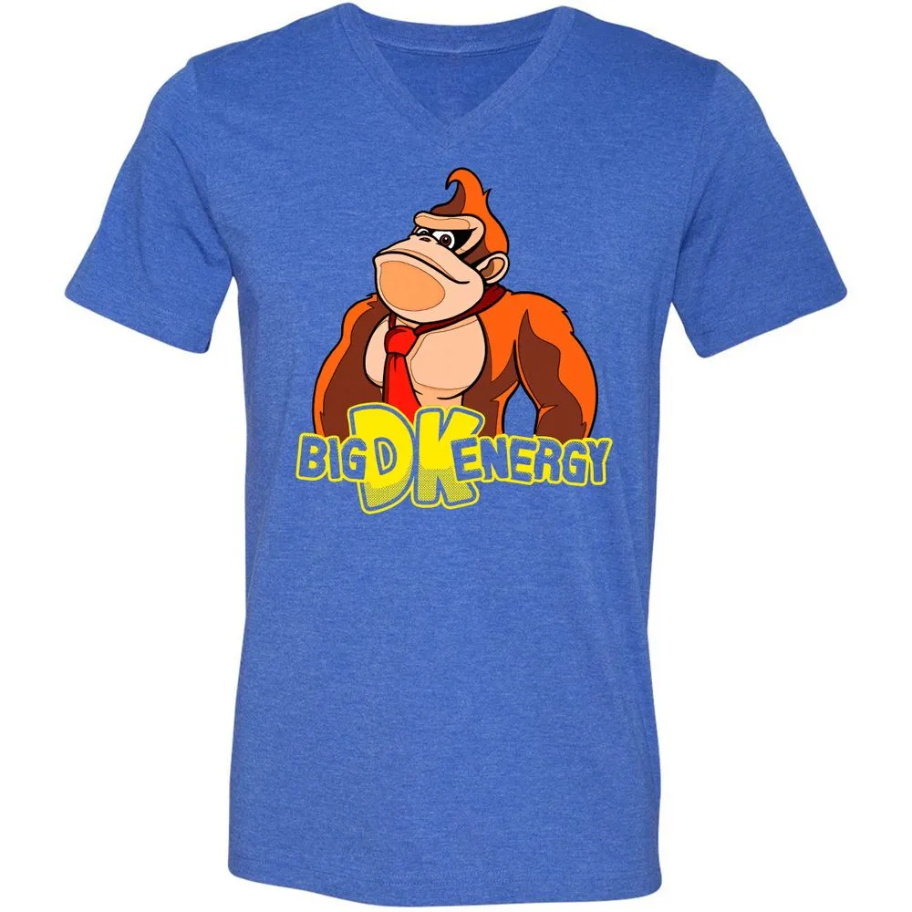 Unisex V-Neck T-Shirt - 951BG873 - Heather True Royal - 14
