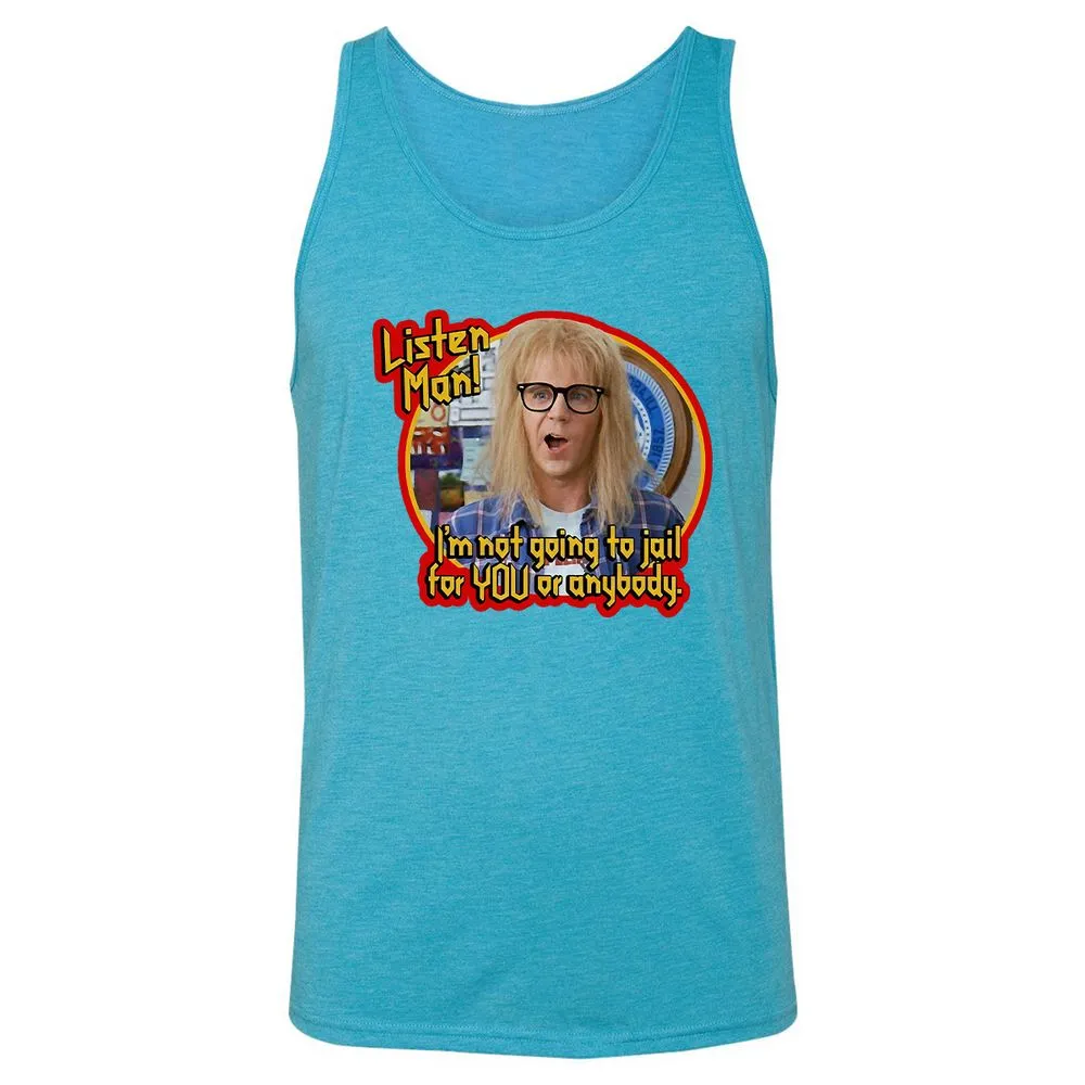 Unisex Jersey Tank - XQGJF7AE - Aqua Triblend - 3
