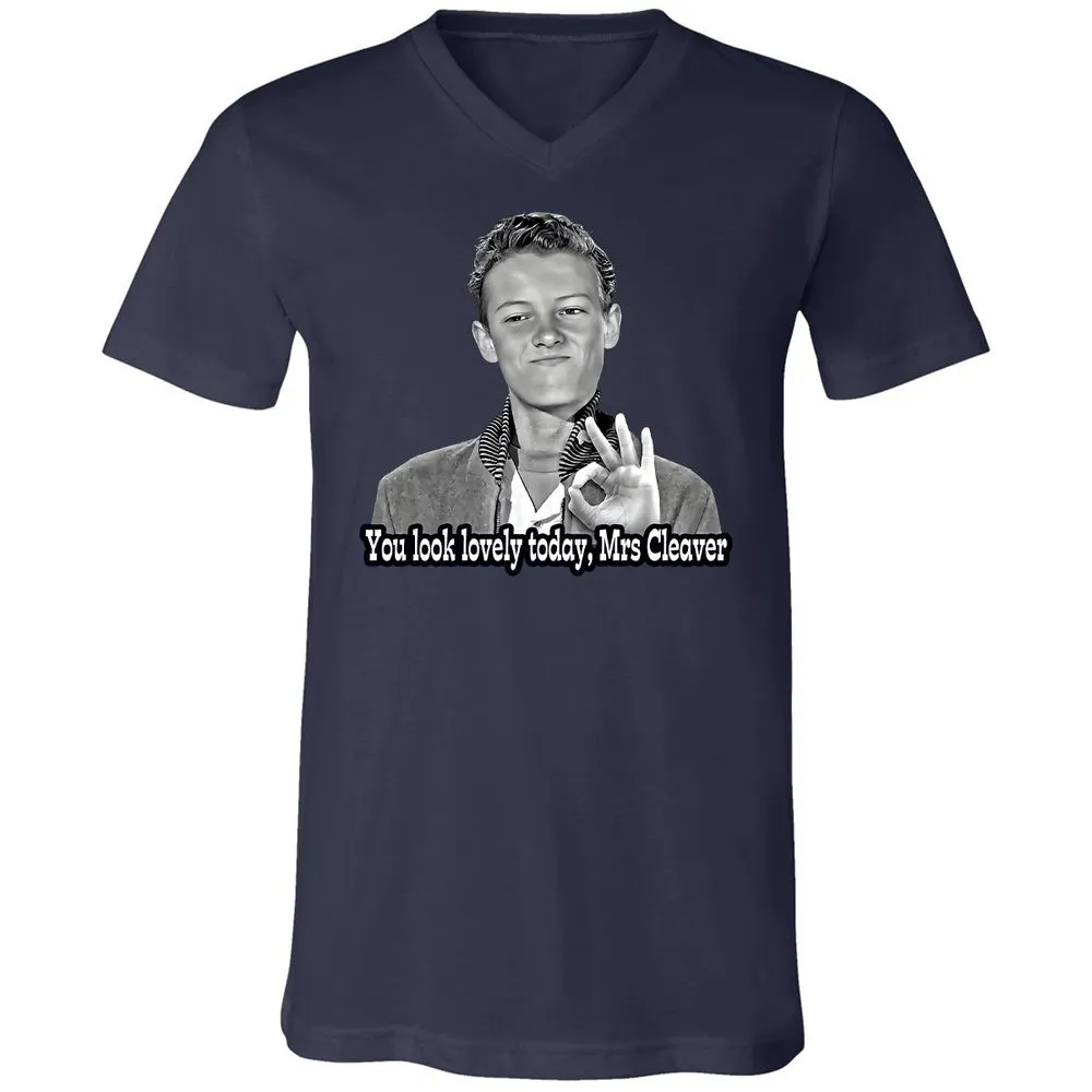 Unisex V-Neck T-Shirt - 7UPFK19S - Navy - 2