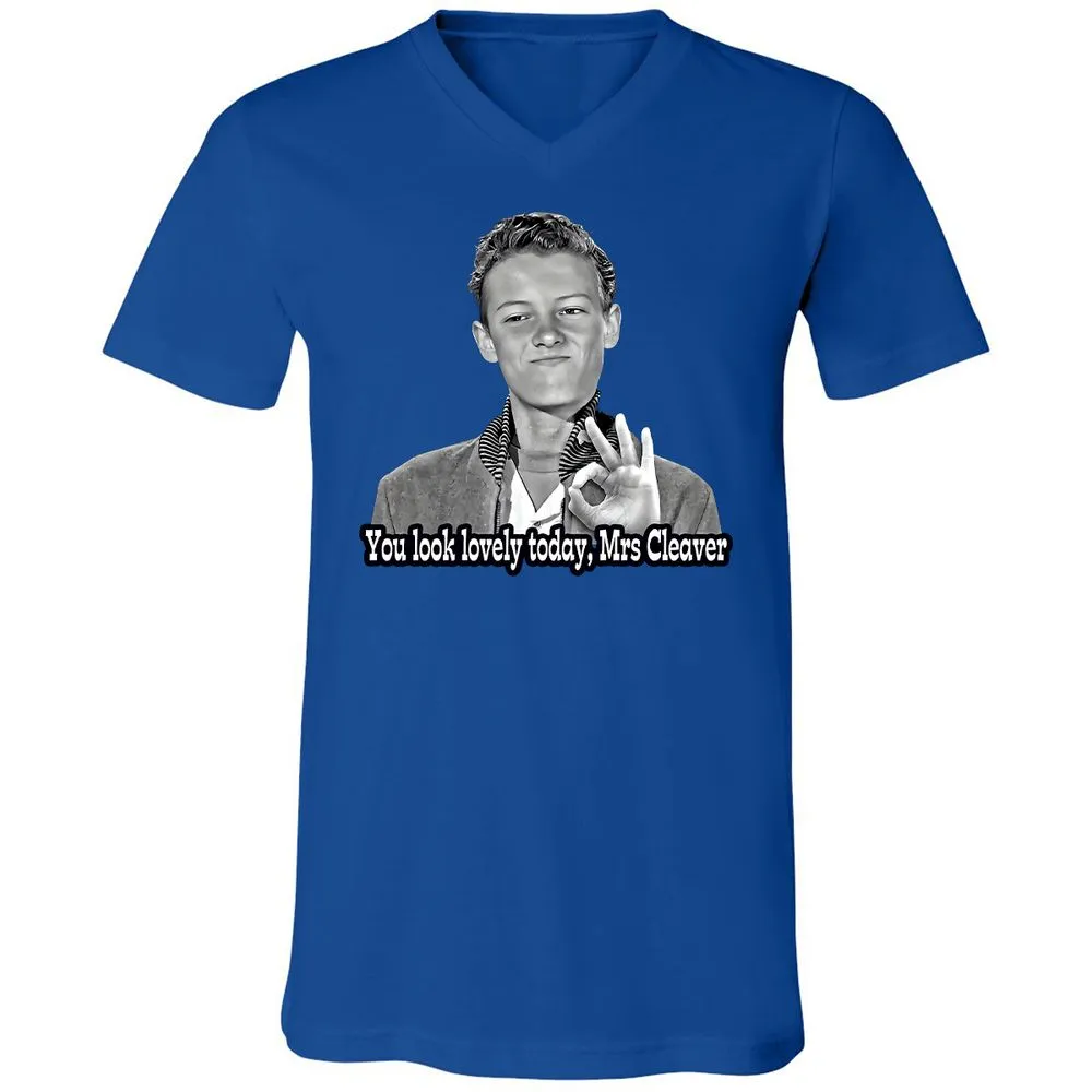 Unisex V-Neck T-Shirt - 7UPFK19S - True Royal - 4