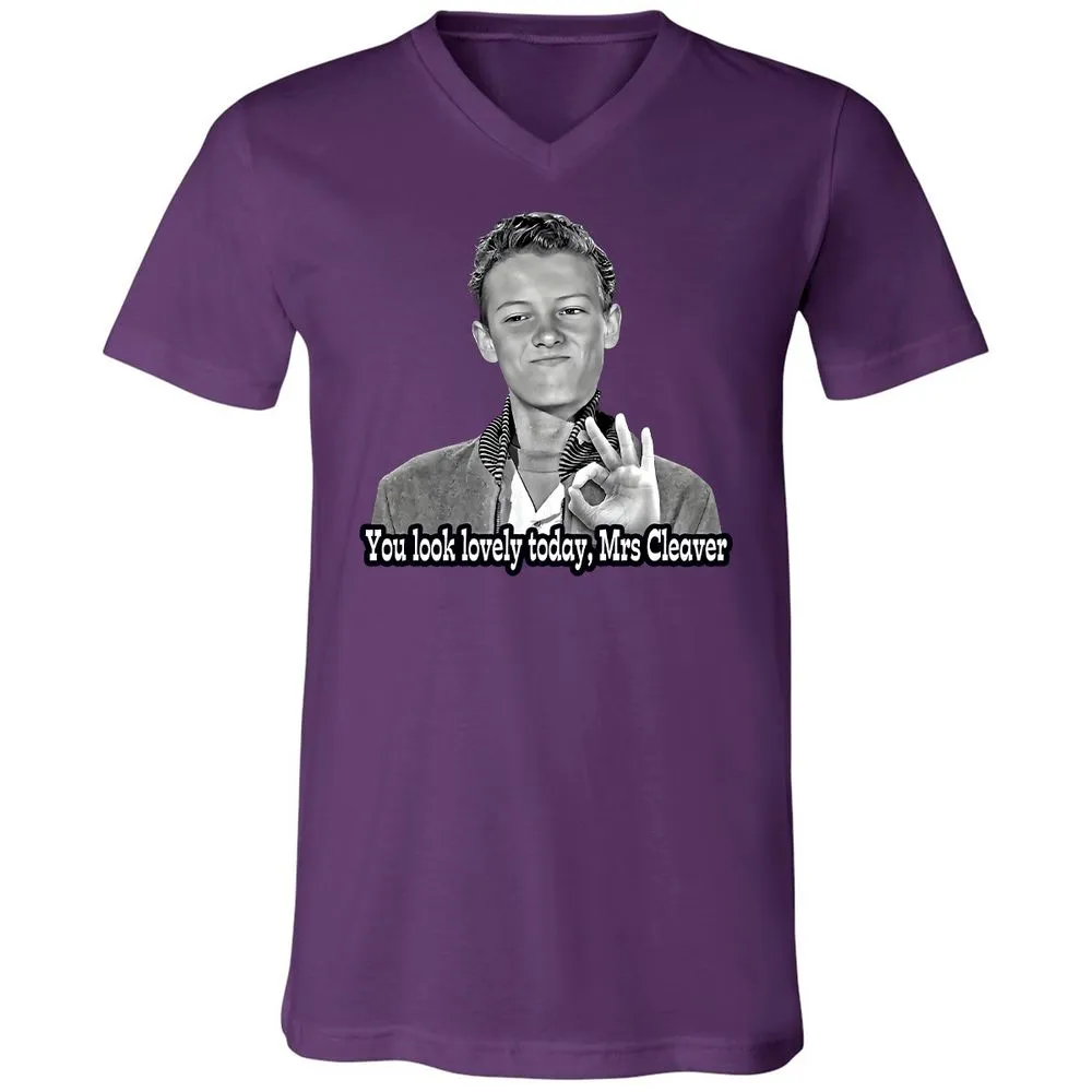 Unisex V-Neck T-Shirt - 7UPFK19S - Team Purple - 9