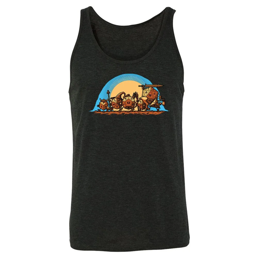 Unisex Jersey Tank - L3MQHADH - Charcoal Black Triblend - 5