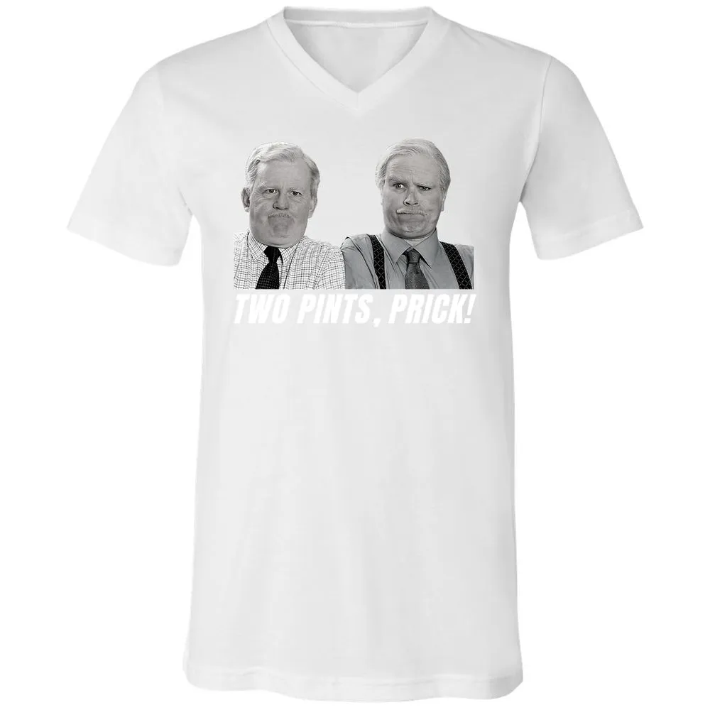 Unisex V-Neck T-Shirt - W95P8VY1 - White - 5