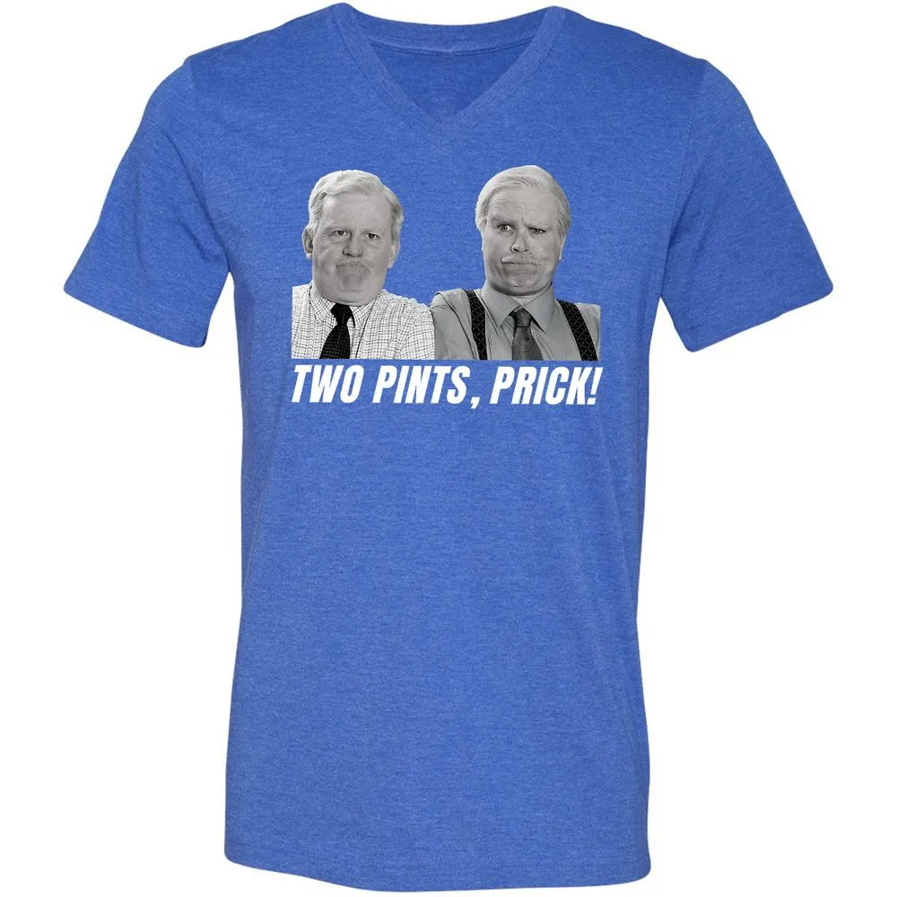 Unisex V-Neck T-Shirt - W95P8VY1 - Heather True Royal - 14