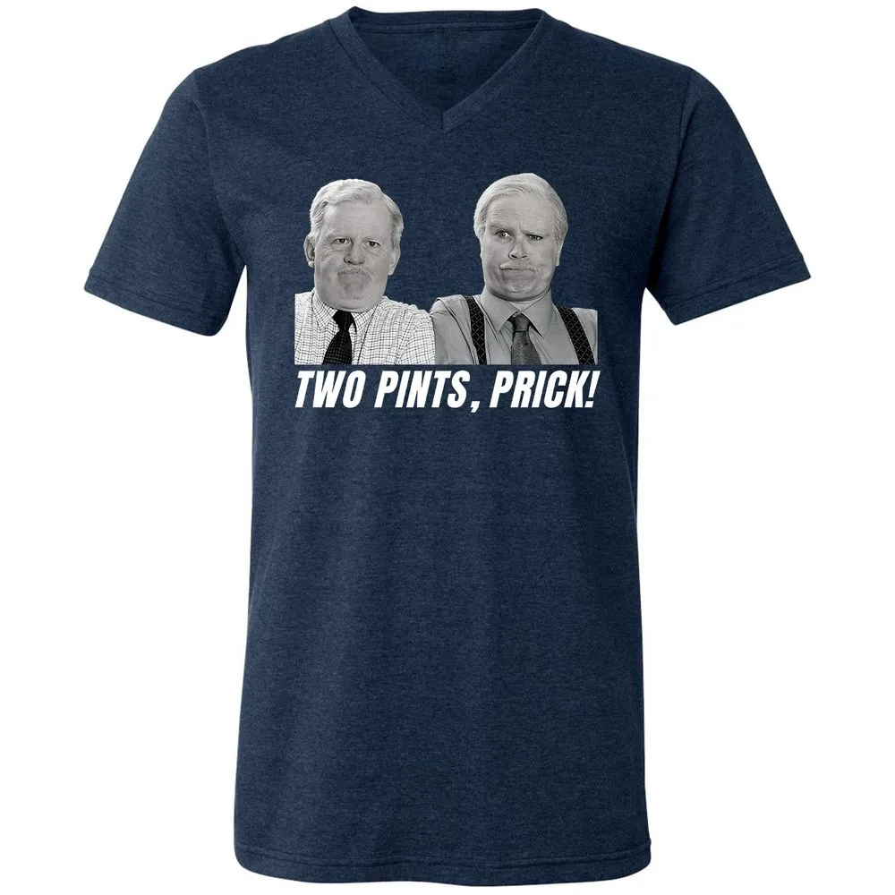 Unisex V-Neck T-Shirt - W95P8VY1 - Heather Navy - 15