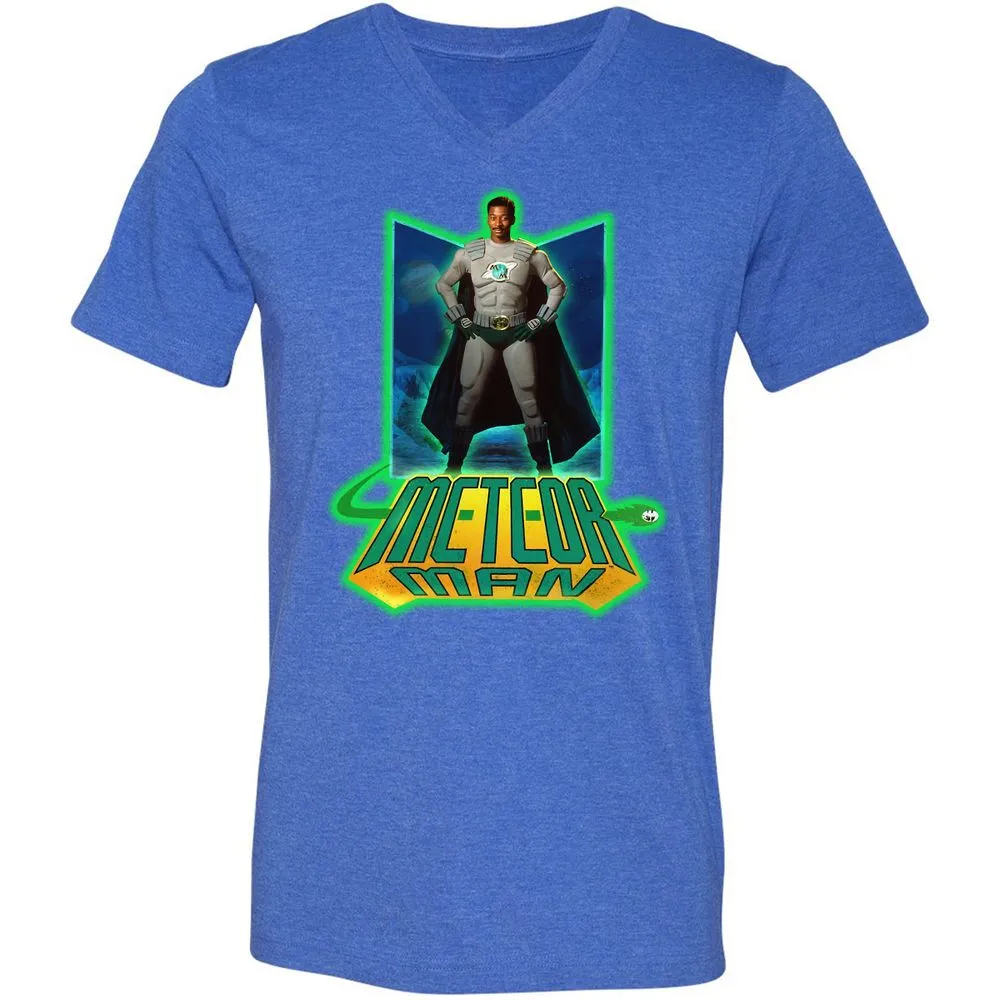 Unisex V-Neck T-Shirt - DAX2VMSX - Heather True Royal - 14
