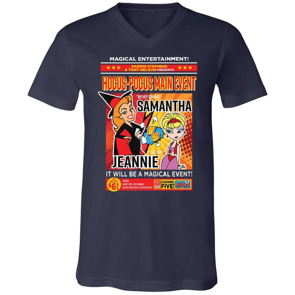 Unisex V-Neck T-Shirt - E4R83FUA - Navy - 2