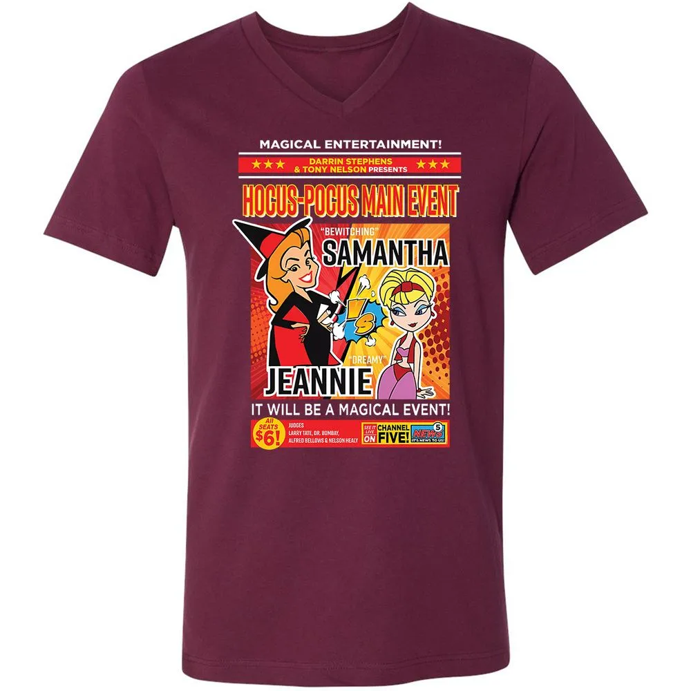 Unisex V-Neck T-Shirt - E4R83FUA - Maroon - 6
