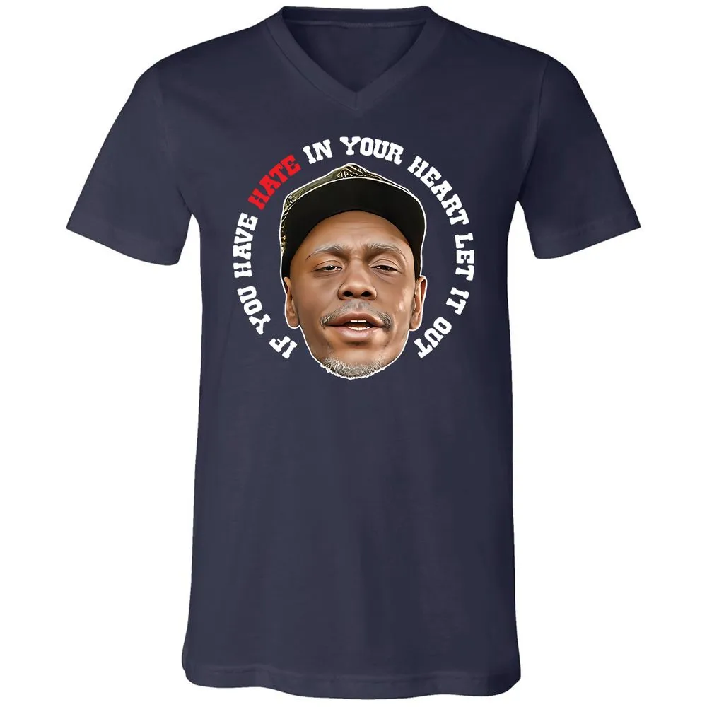 Unisex V-Neck T-Shirt - ZHDQHDM7 - Navy - 2