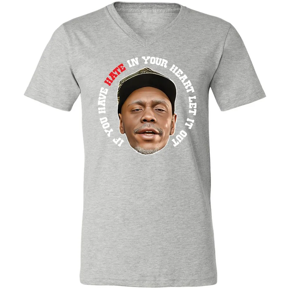 Unisex V-Neck T-Shirt - ZHDQHDM7 - Athletic Heather - 7