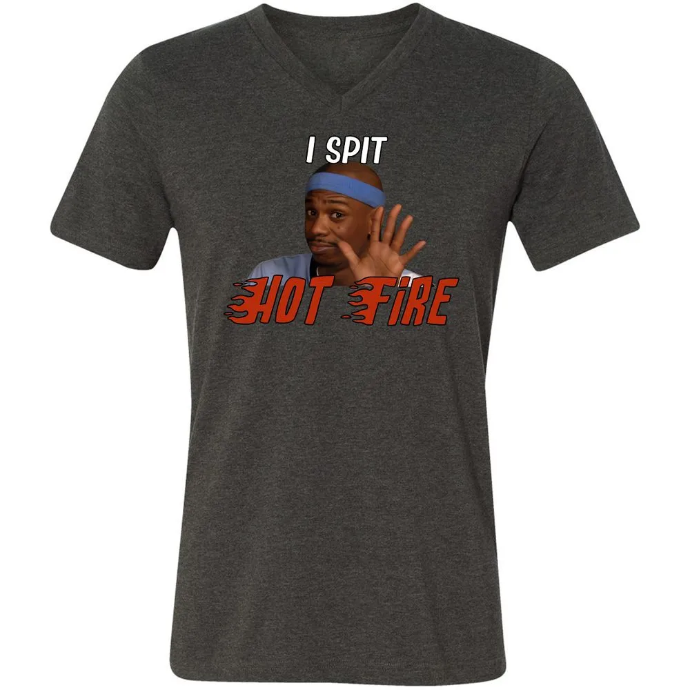 Unisex V-Neck T-Shirt - VY42XSB9 - Dark Grey Heather - 8