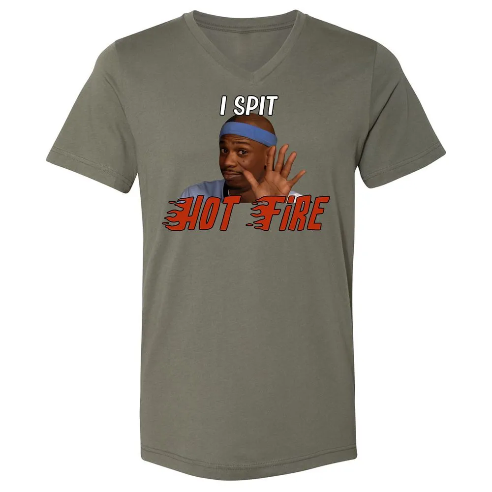 Unisex V-Neck T-Shirt - VY42XSB9 - Military Green - 10