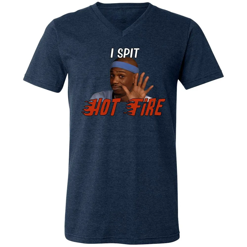 Unisex V-Neck T-Shirt - VY42XSB9 - Heather Navy - 15
