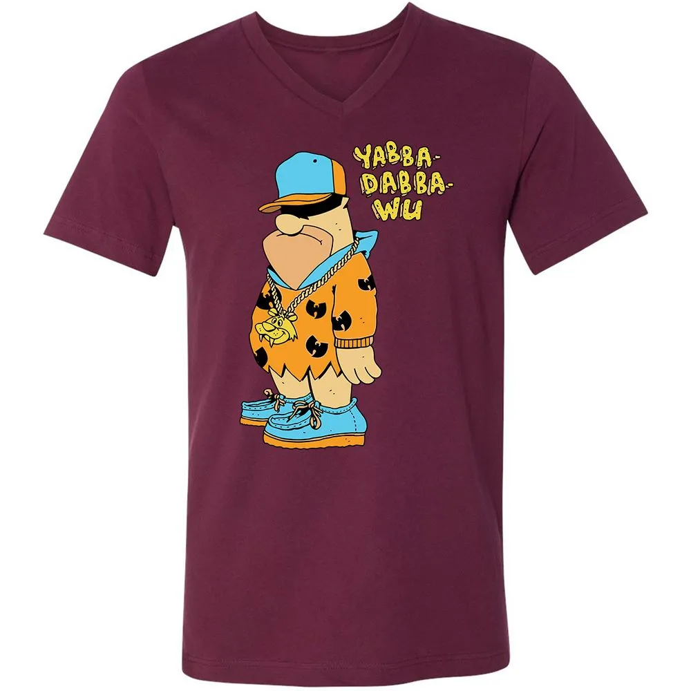 Unisex V-Neck T-Shirt - NDN6N58F - Maroon - 6