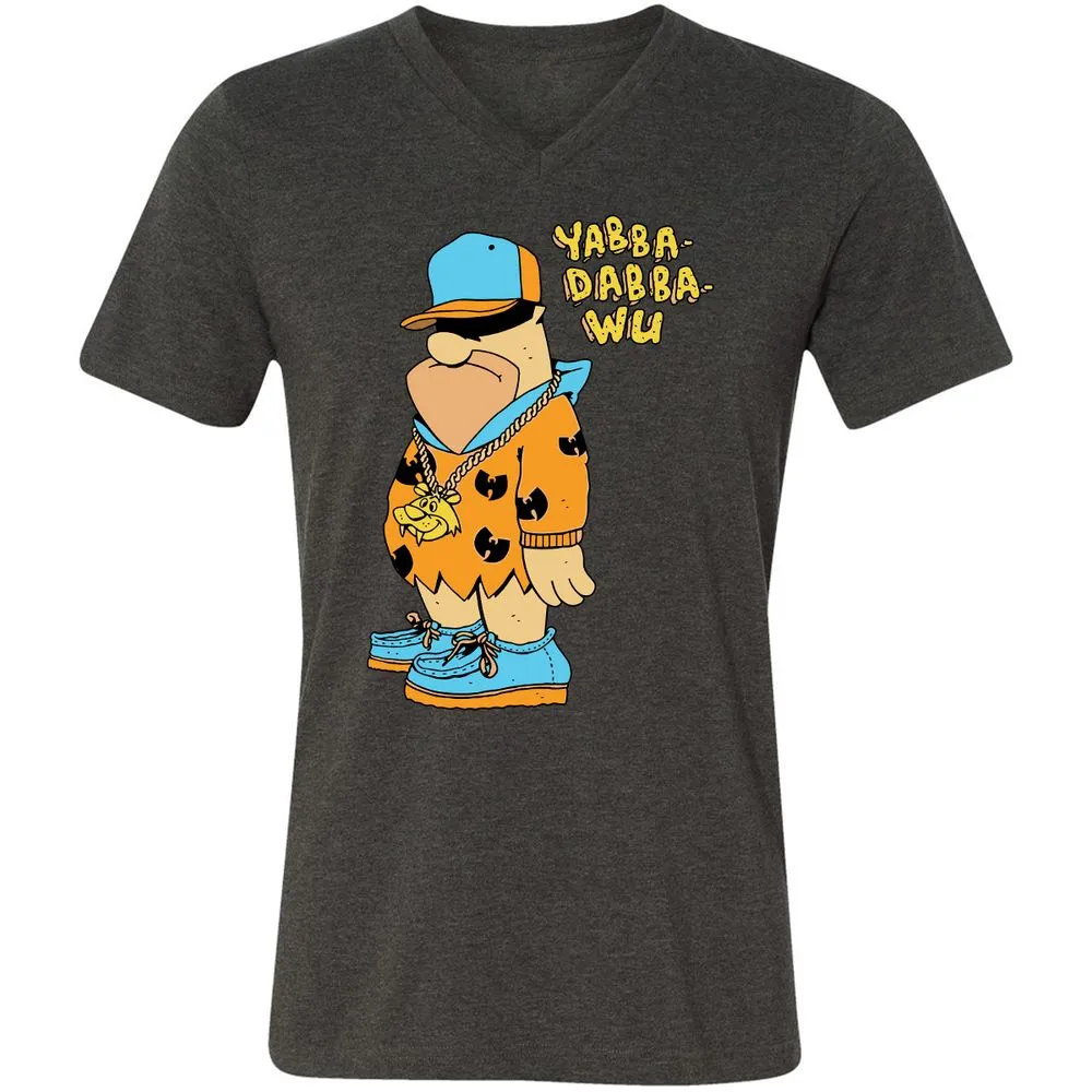 Unisex V-Neck T-Shirt - NDN6N58F - Dark Grey Heather - 8