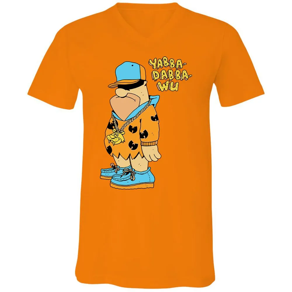 Unisex V-Neck T-Shirt - NDN6N58F - Orange - 11