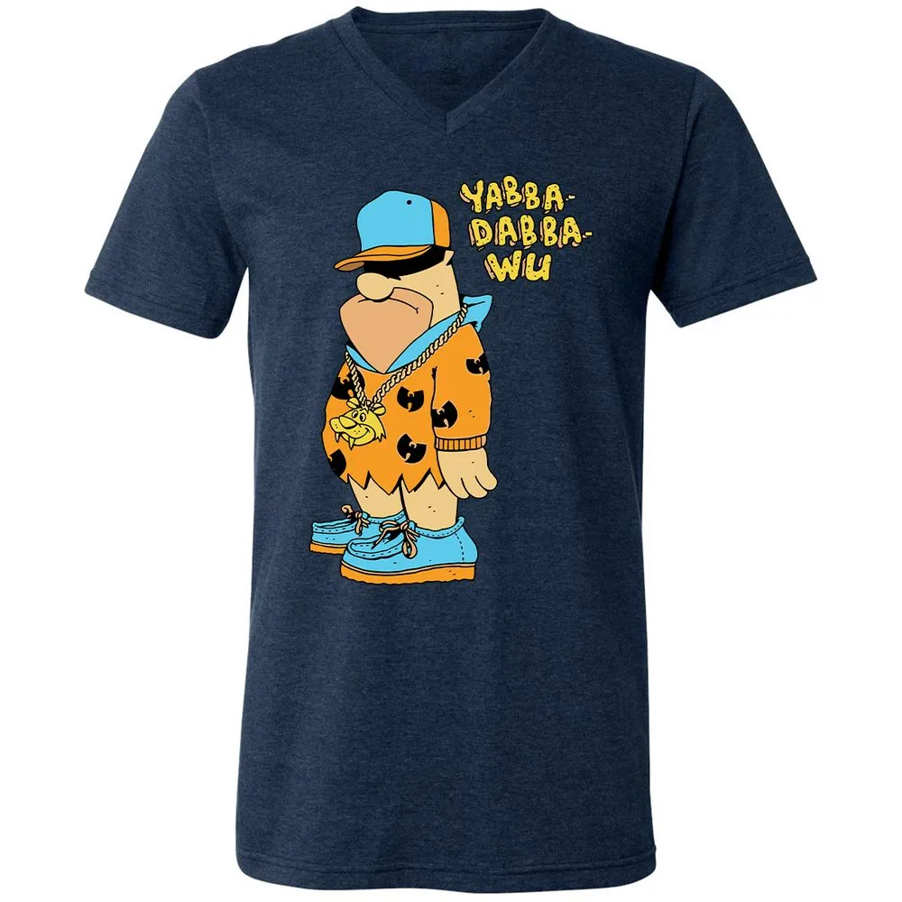 Unisex V-Neck T-Shirt - NDN6N58F - Heather Navy - 15