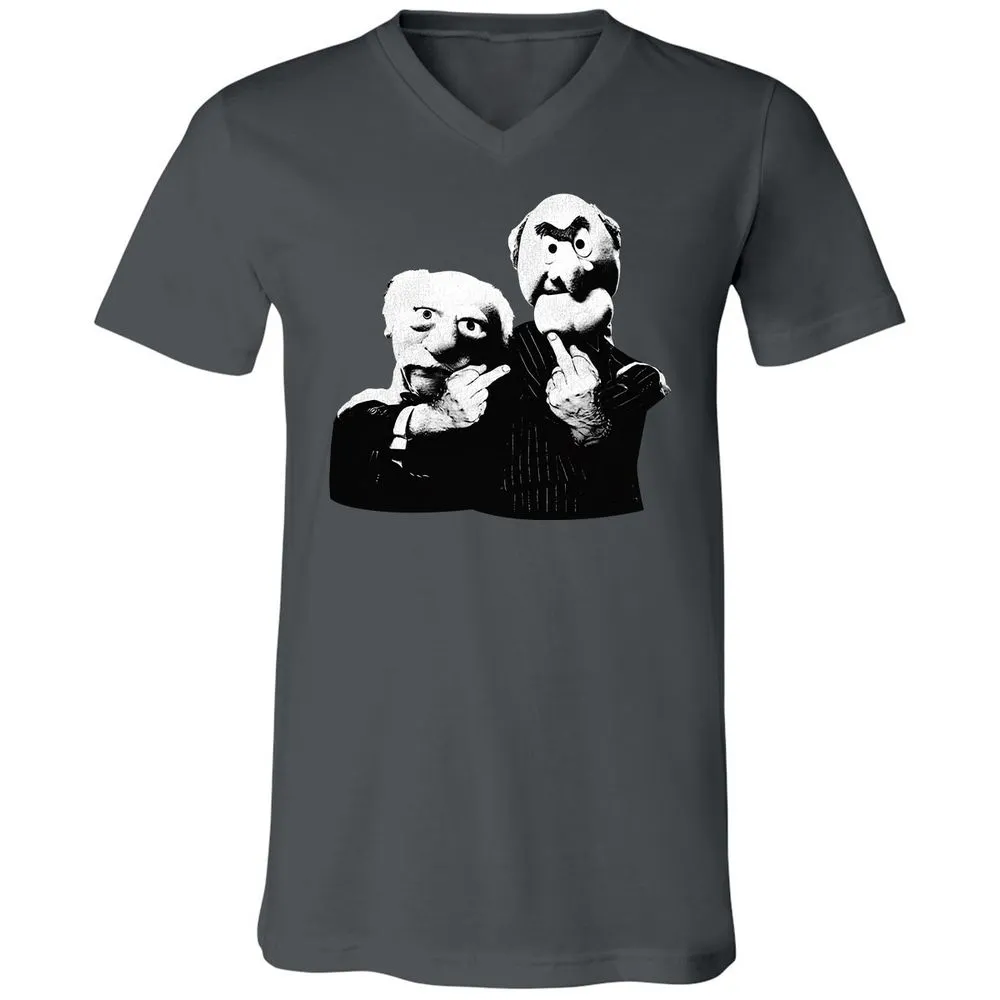 Statler and Waldorf Middle Finger - Asphalt - 12