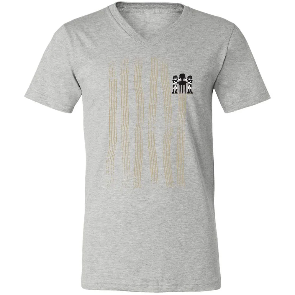 Unisex V-Neck T-Shirt - C5UD6S76 - Athletic Heather - 7