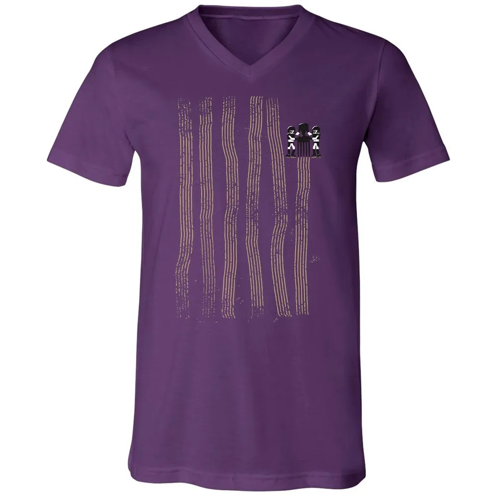 Unisex V-Neck T-Shirt - C5UD6S76 - Team Purple - 9