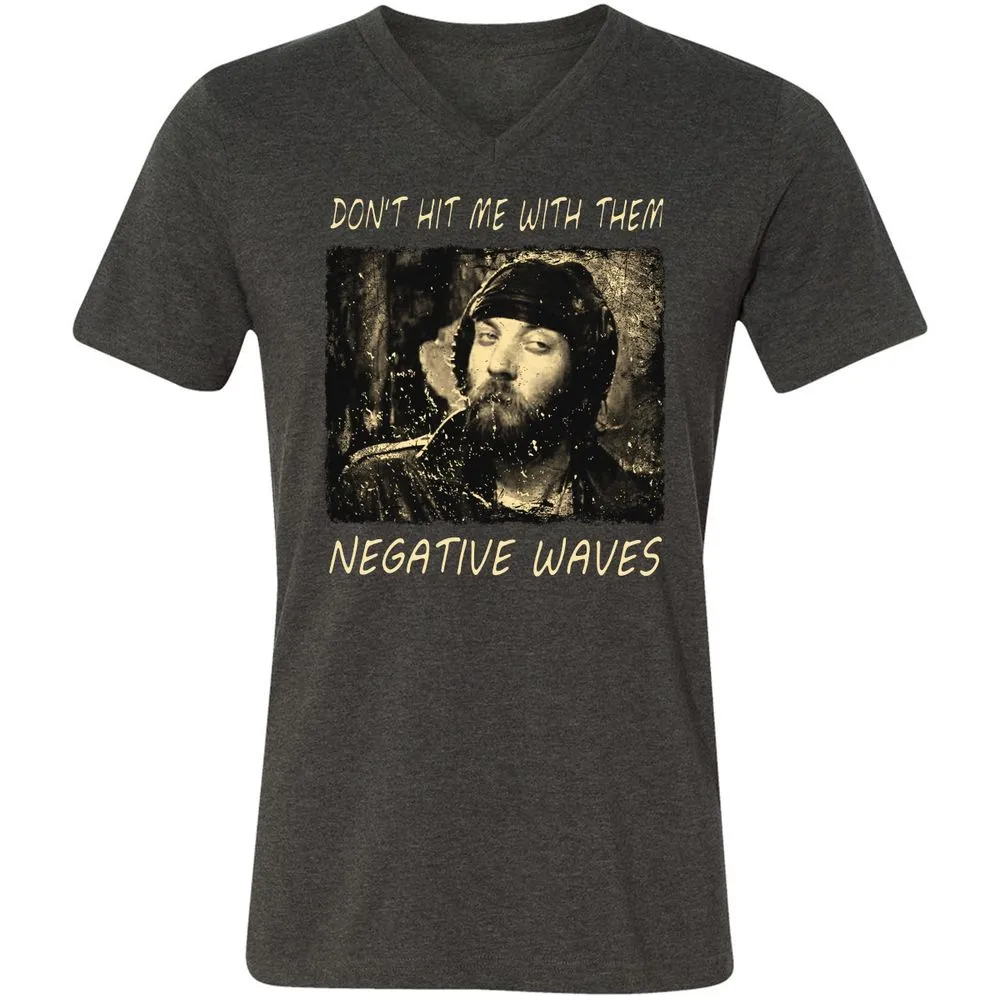 Don't hit me with them negative waves - Dark Grey Heather - 8
