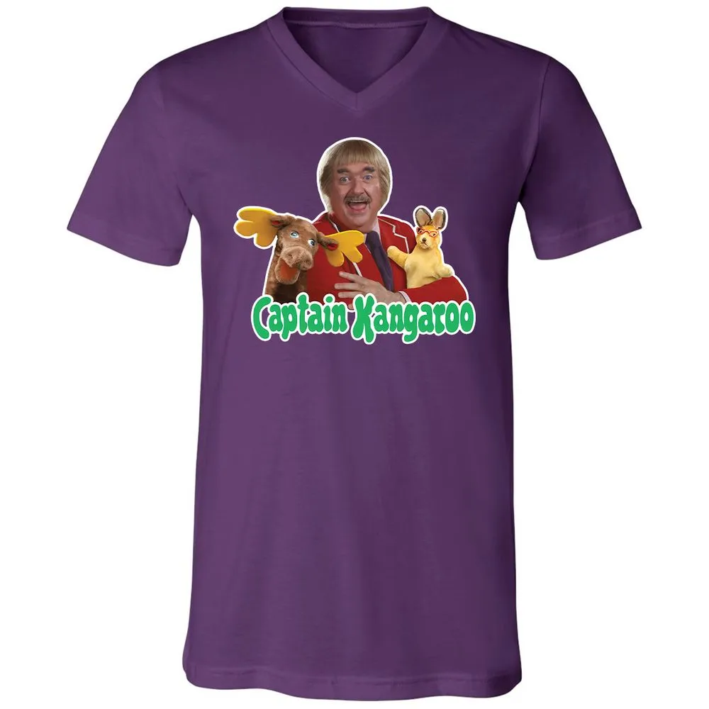 Unisex V-Neck T-Shirt - SWAHNDYF - Team Purple - 9