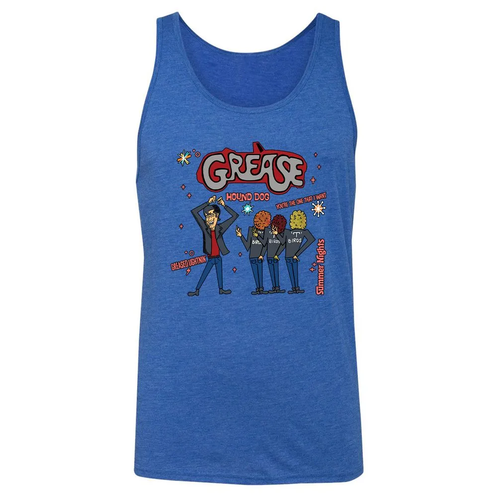 Grease Musical - True Royal Triblend - 12