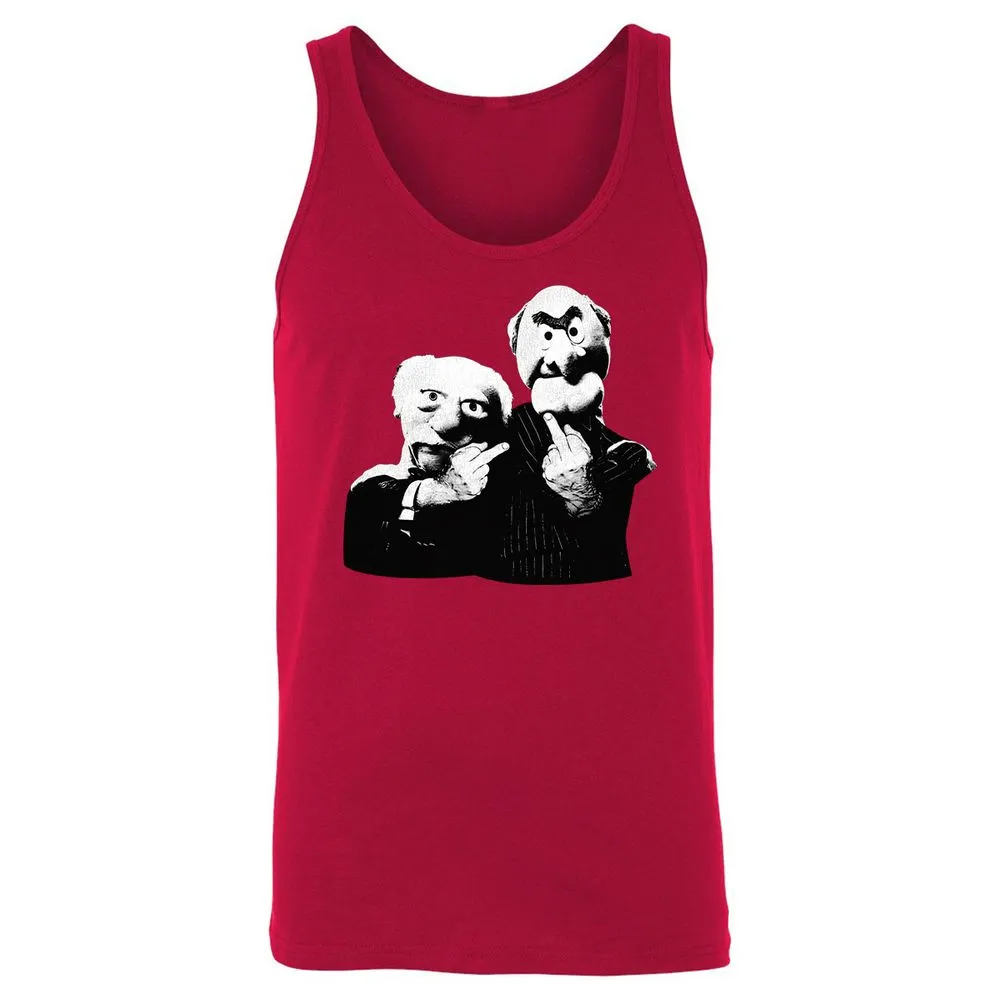Statler and Waldorf Middle Finger - Red - 11