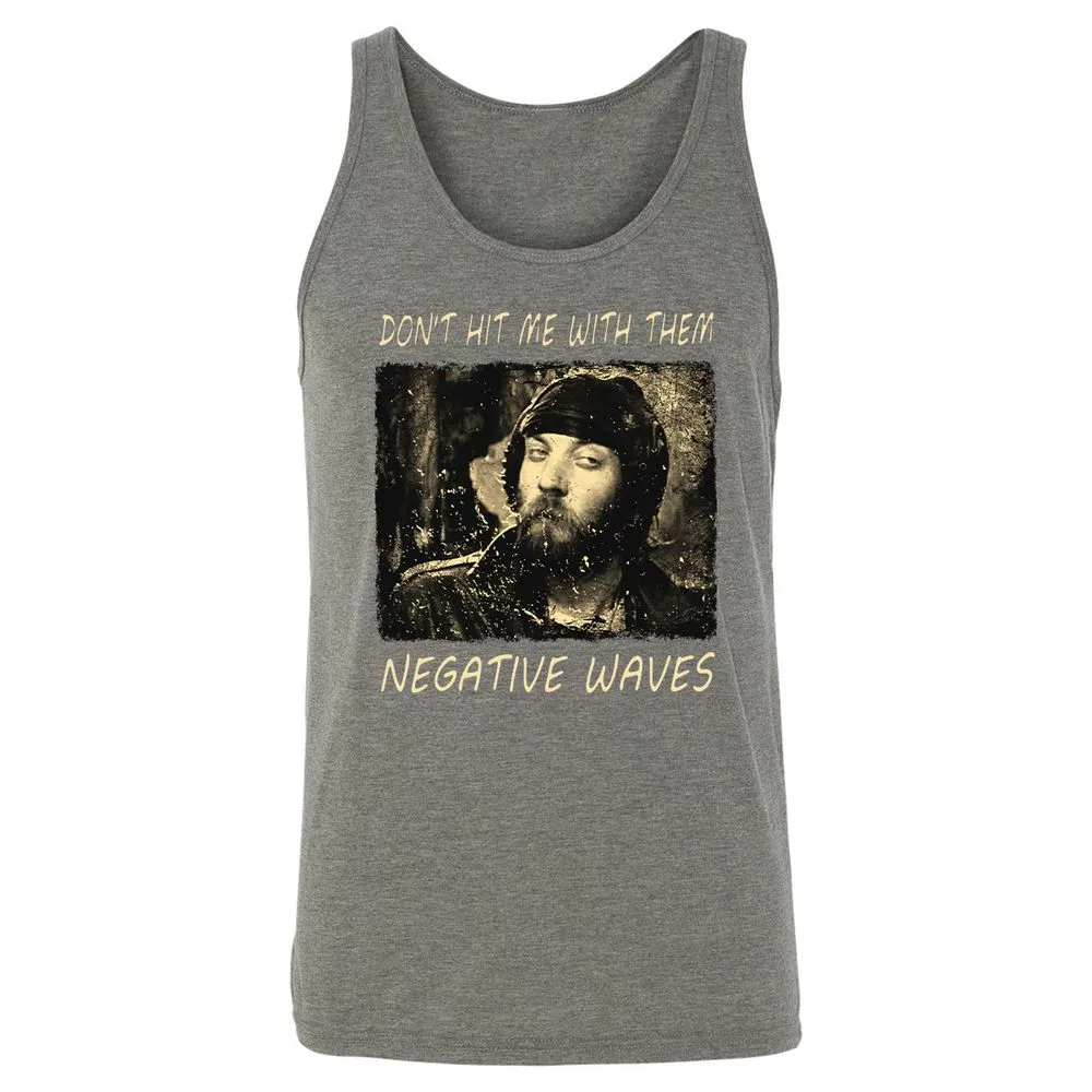 Don't hit me with them negative waves - Grey Triblend - 8